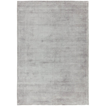 Reko Modern Plain Textured Ribbed Lines Viscose/Cotton Shimmer Flatweave Silver Rug-Asiatic Carpets-Rug Love - The Most Loved Rug Store